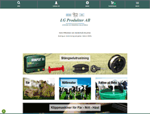 Tablet Screenshot of lgprodukter.se
